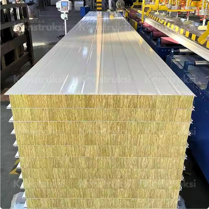Dinding Sandwich Panel Rockwool