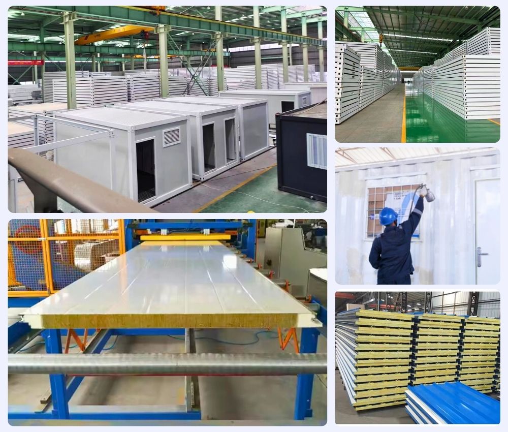 pabrik prefab modular sandwich panel prefabrikasi