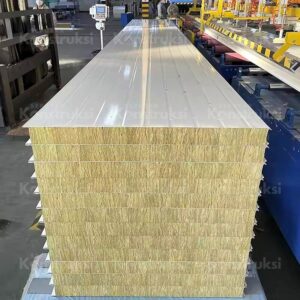 Dinding sandwich panel Rockwool