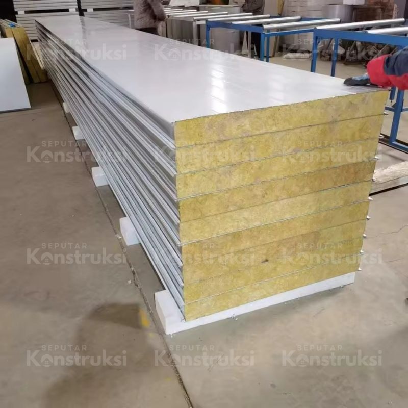 Dinding Panel insulasi Rockwool