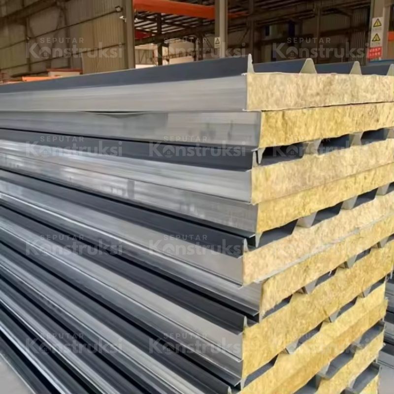 Jual Atap sandwich panel Rockwool