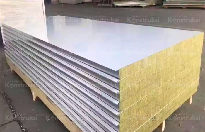 apa itu sandwich panel rockwool