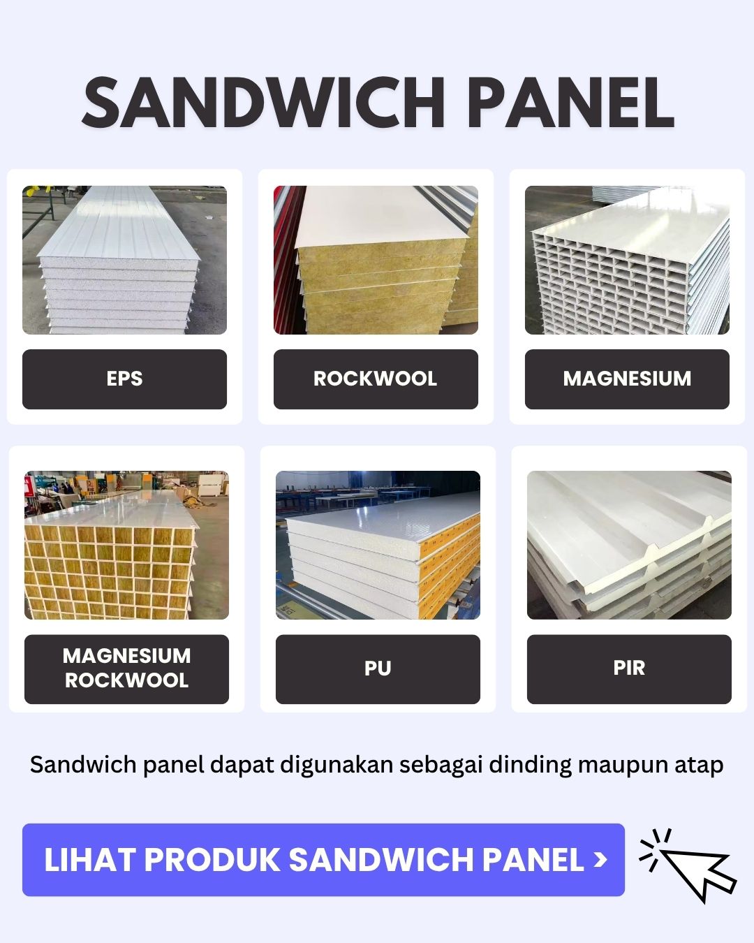 pemasangan sandwich panel dinding atap
