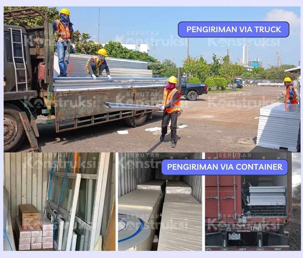 Pengiriman beli kantor prefabrikasi 