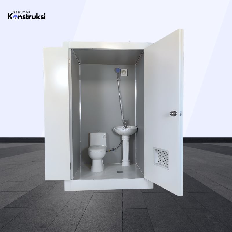 prefab toilet single door