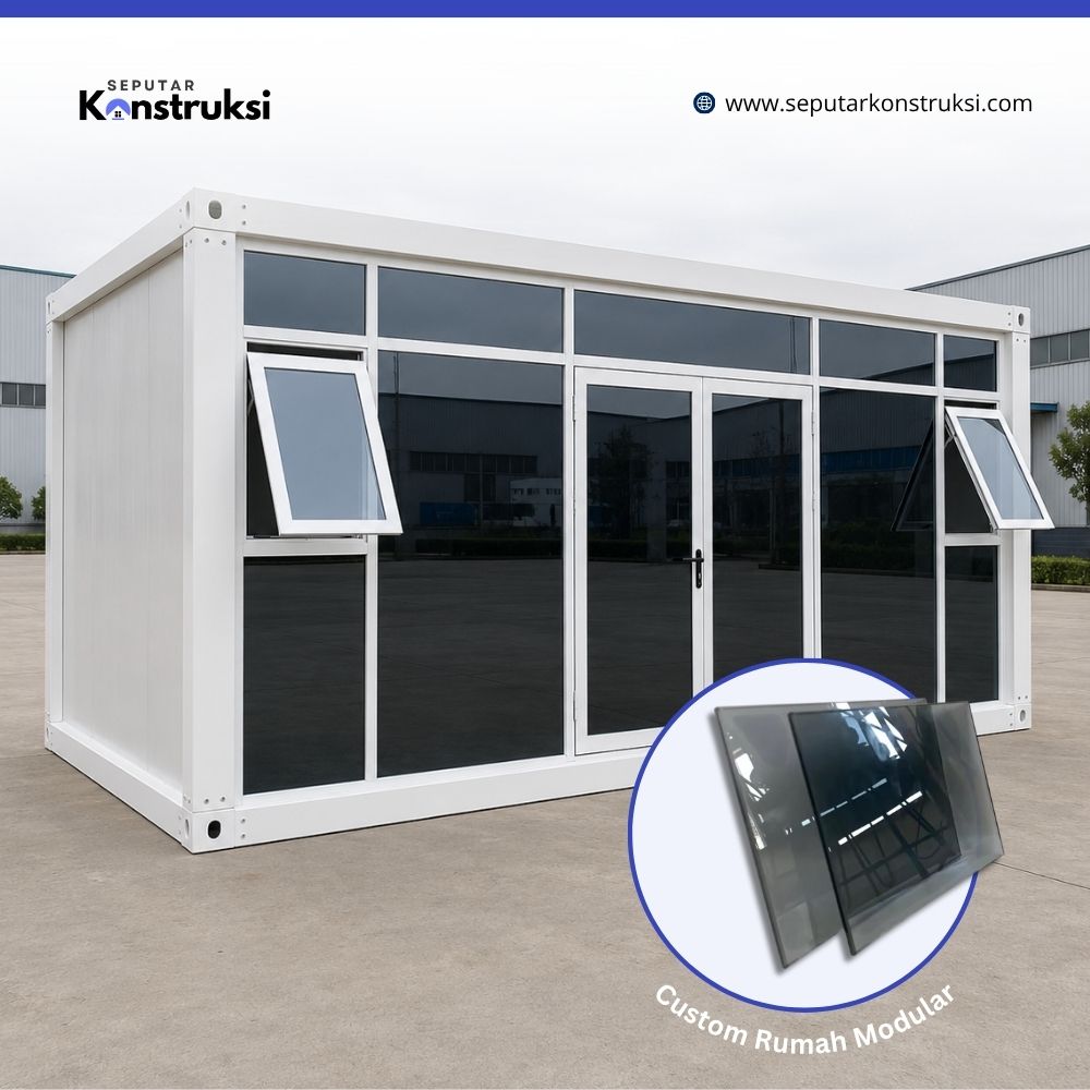 Fabrikasi panal kaca rumah modular Fabrikasi panal kaca rumah modular