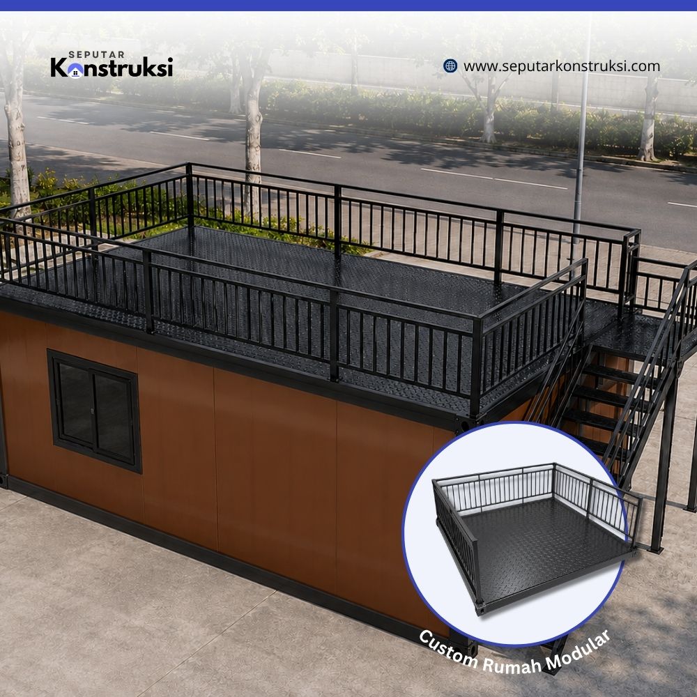 Fabrikasi balkon Bordes rumah modular Fabrikasi balkon Bordes rumah modular