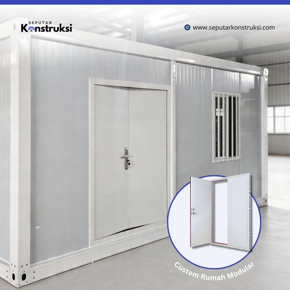Fabrikasi double door rumah modular Fabrikasi double door rumah modular