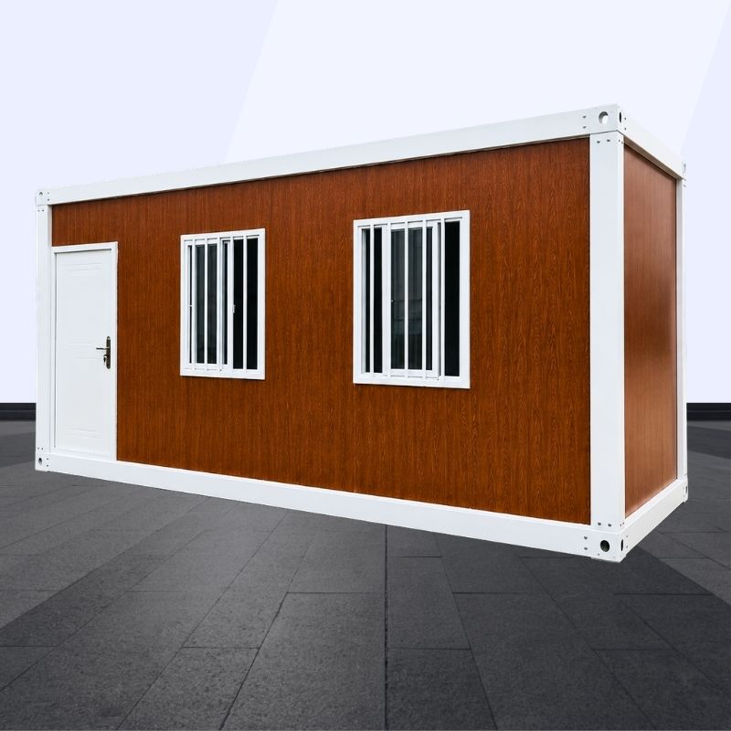 jual rumah modular detachable prefab cokelat