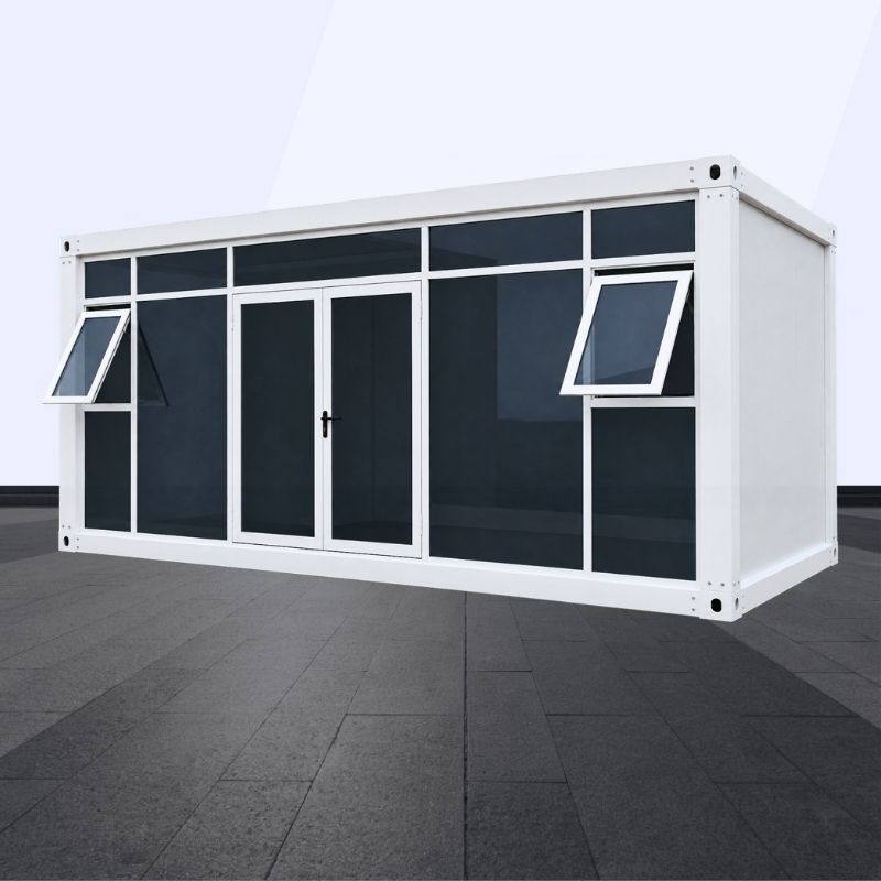 jual rumah modular detachable prefab kaca